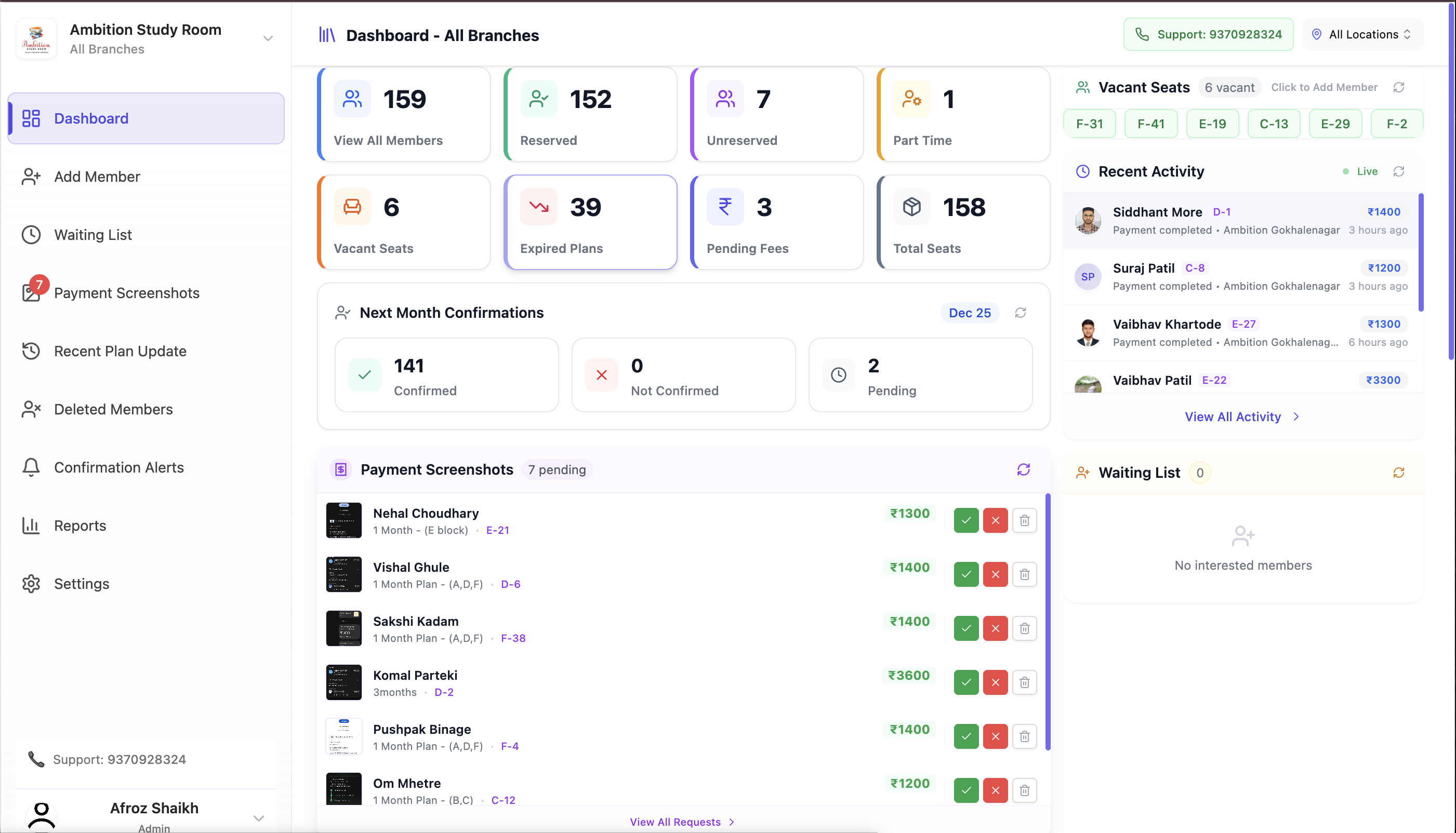 Abhyasika Dashboard Preview